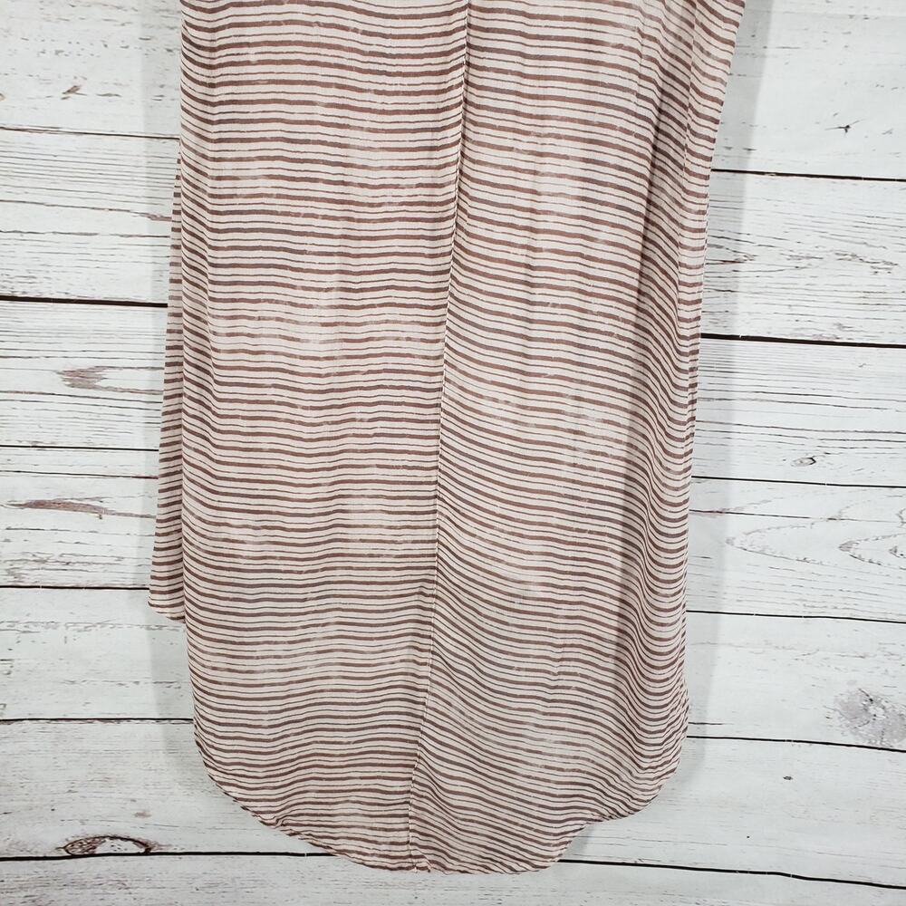 Free People Sunrise Striped Hi-Low Hem Wool Blend Dress Size Medium - Picture 14 of 14